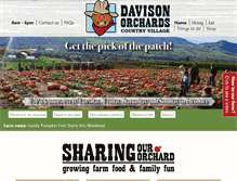 Tablet Screenshot of davisonorchards.ca